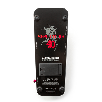Jim Dunlop Sepultura 40th Anniversary Cry Baby Wah Effects Pedal