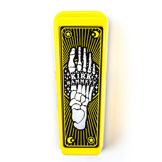 Jim Dunlop Kirk Hammett Cry Baby Wah Yellow, Sparkle Edition