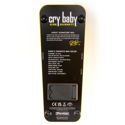 Jim Dunlop Kirk Hammett Cry Baby Wah Yellow, Sparkle Edition