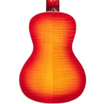 Kala Gloss Flame Maple Concert Ukulele, Cherry Burst