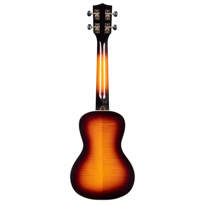 Kala Gloss Flame Maple Concert Ukulele, Tobacco Burst