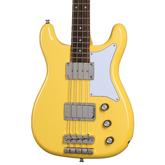 Epiphone Newport Electric Bass Guitar, Sunset Yellow