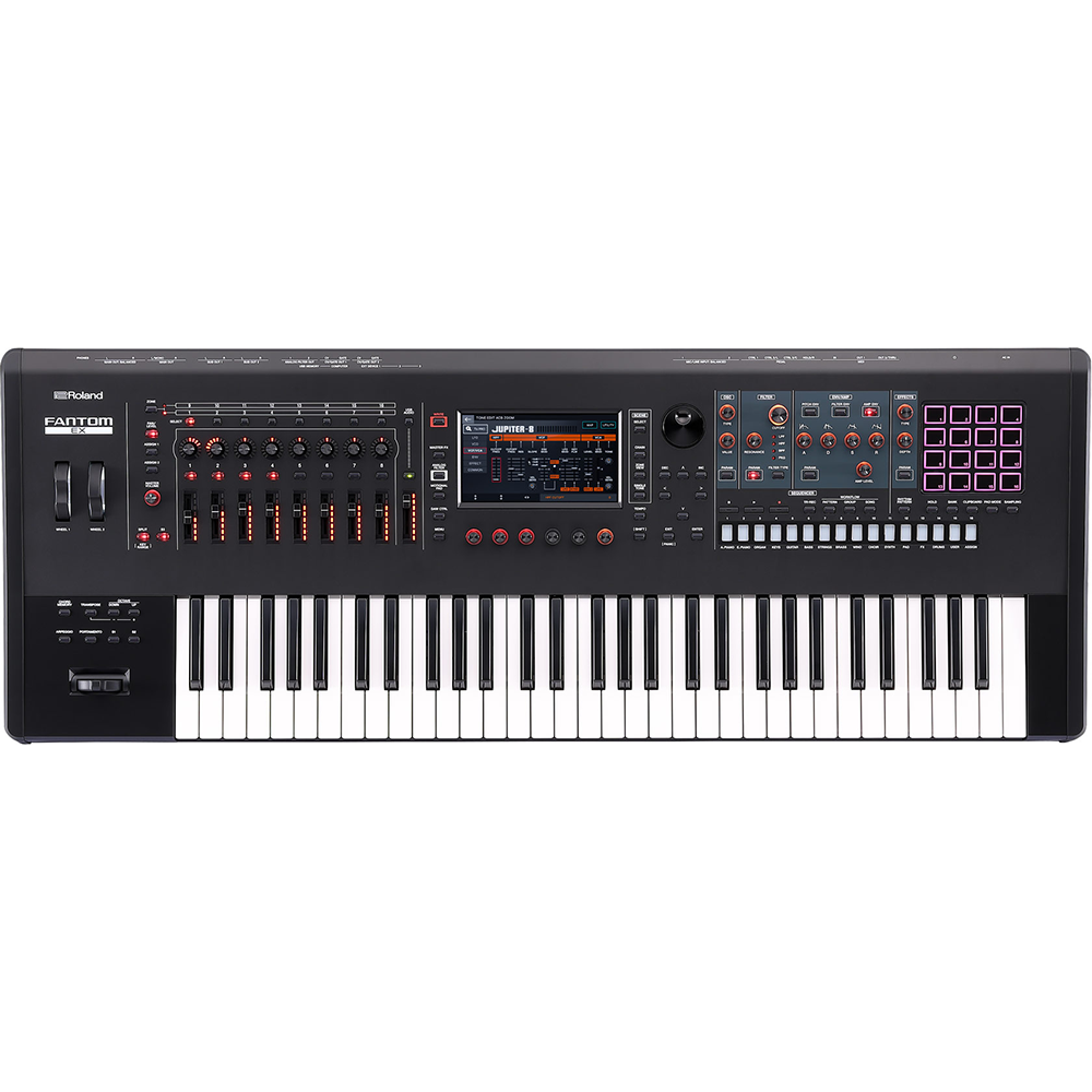Roland Fantom 6 EX 61-Note Workstation Synthesizer, Black (B-Stock)