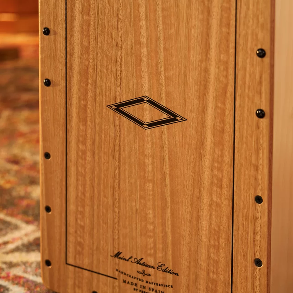 Meinl Artisan Edition AETLLE Tango Line Spanish Cajon, Light Eucalyptus Frontplate
