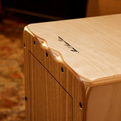 Meinl Artisan Edition AETLLE Tango Line Spanish Cajon, Light Eucalyptus Frontplate