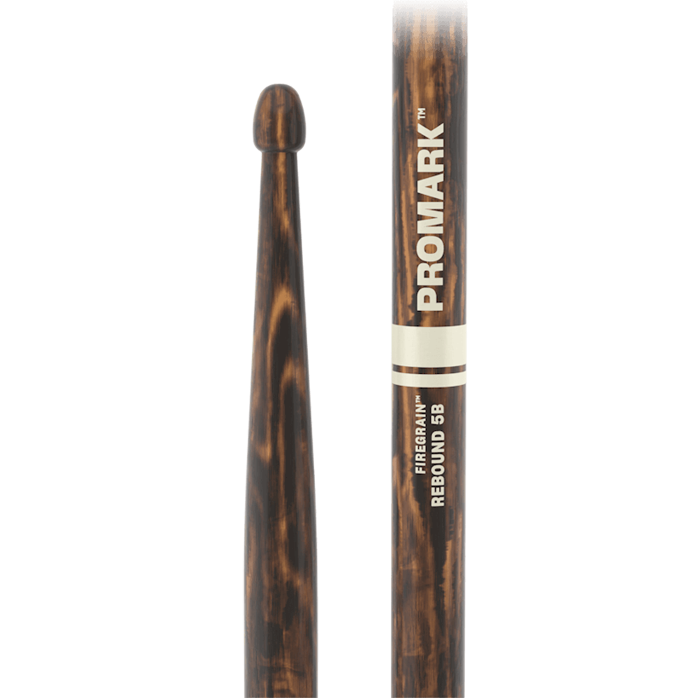 Promark Rebound Hickory 5B Lacquered FireGrain Drumsticks