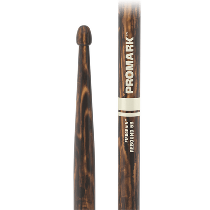 Promark Rebound Hickory 5B Lacquered FireGrain Drumsticks
