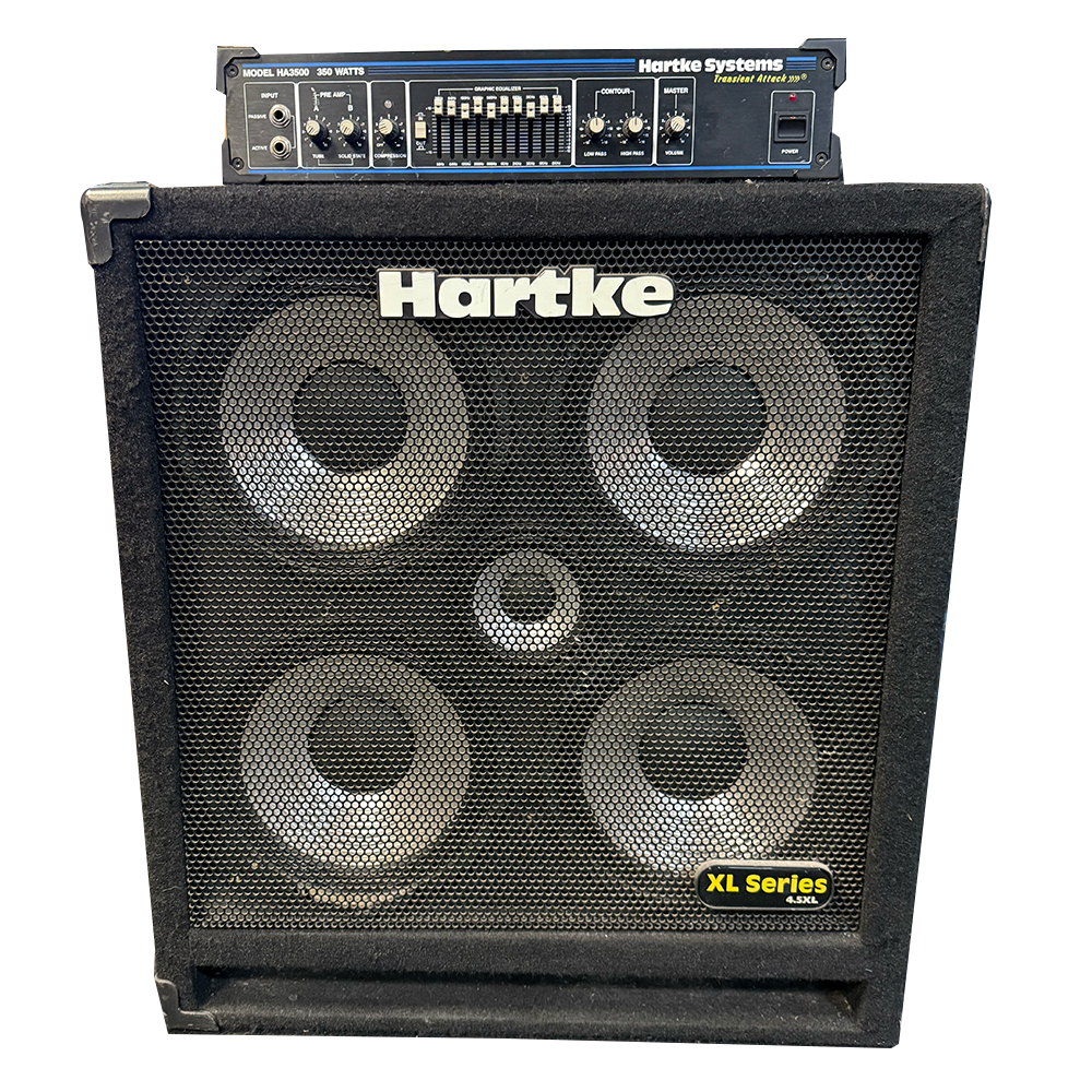 Hartke HA3500 350-watt Bass Amplifier with Tube Preamp + 4.5XL Bass Cabinet (Pre-Owned)