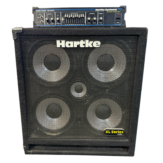 Hartke HA3500 350-watt Bass Amplifier with Tube Preamp + 4.5XL Bass Cabinet (Pre-Owned)