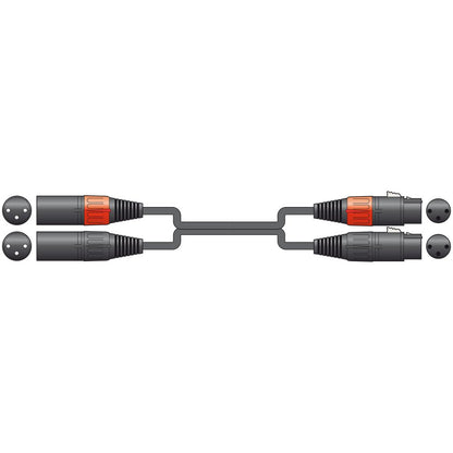 Standard Classic Audio Leads 2 x XLR Female - 2 x XLR Male