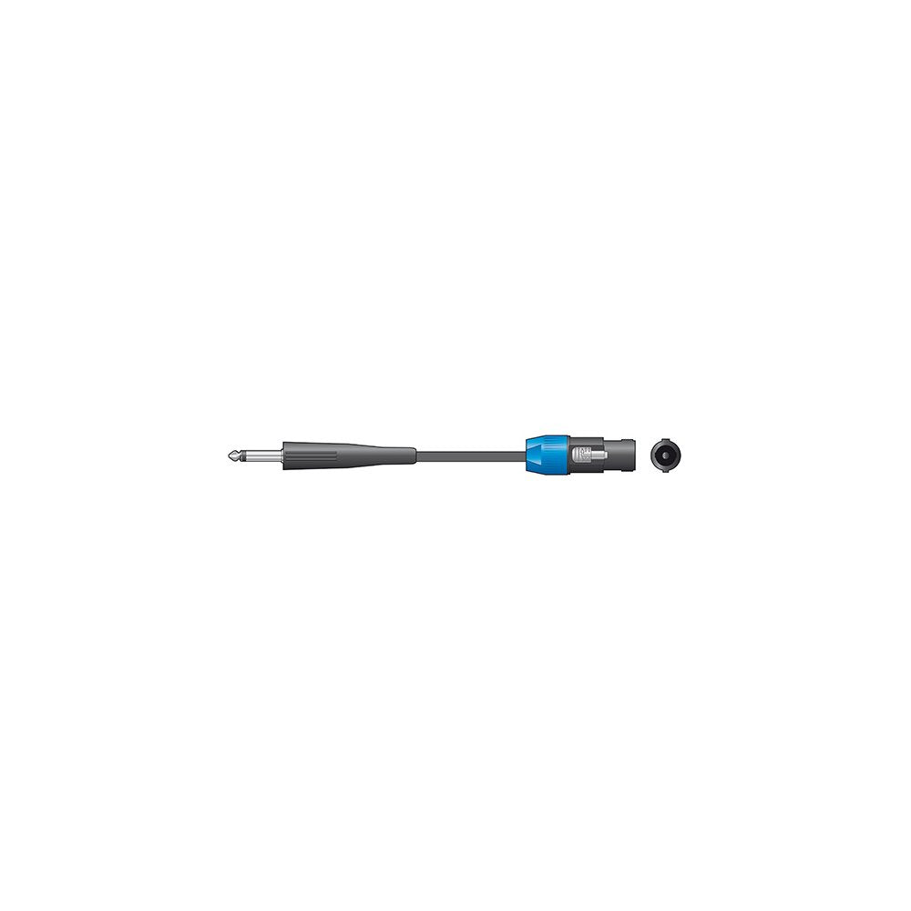 Standard Essential Speaker Leads 6.3mm Mono Jack Plug - Speaker Plug