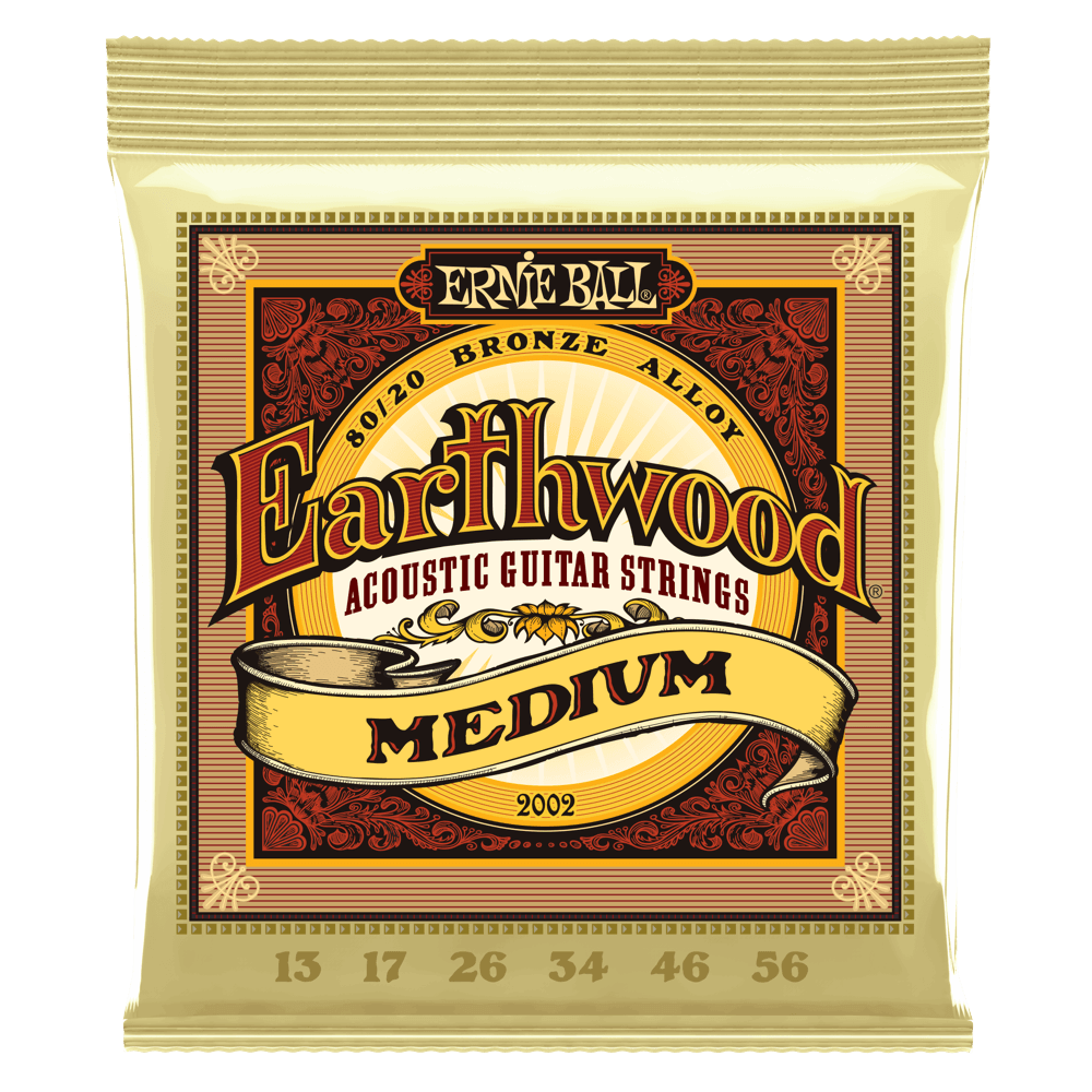 Ernie Ball Medium 13-56 Earthwood 80/20 Bronze Acoustic Guitar Strings
