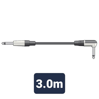 Standard Guitar Leads Angled 6.3mm Mono Jack - 6.3mm Mono Jack