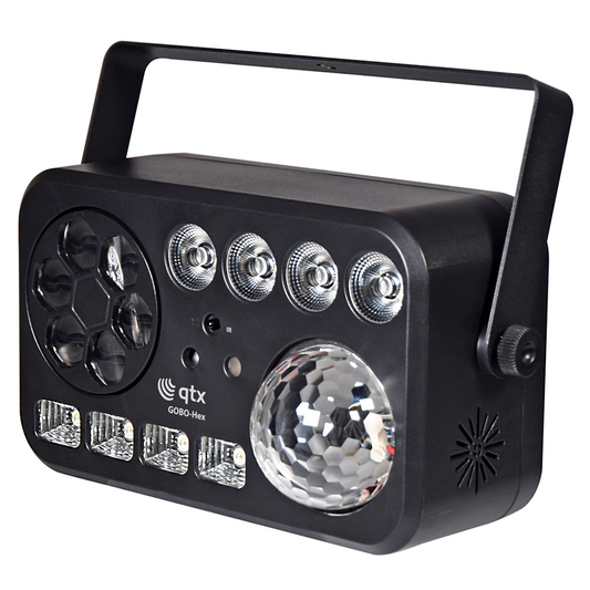 QTX GOBO Hex: 6-in-1 LED & Laser Effect