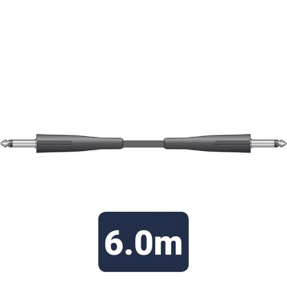 Standard Speaker Leads 6.3mm Mono Jack Plug - 6.3mm Mono Jack Plug
