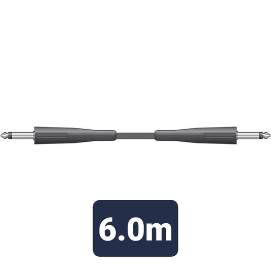 Standard Speaker Leads 6.3mm Mono Jack Plug - 6.3mm Mono Jack Plug