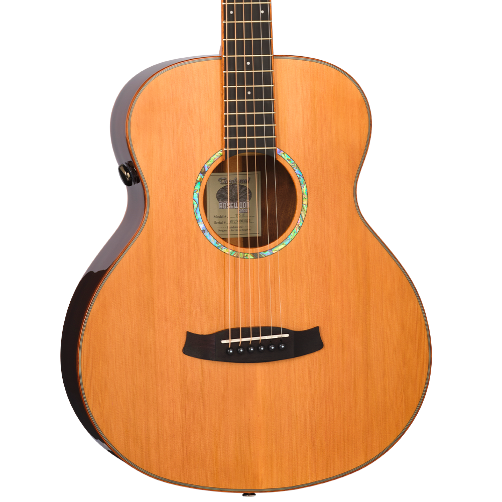 Tanglewood TRS1E Mini Rosewood Smart Acoustic Guitar, Natural