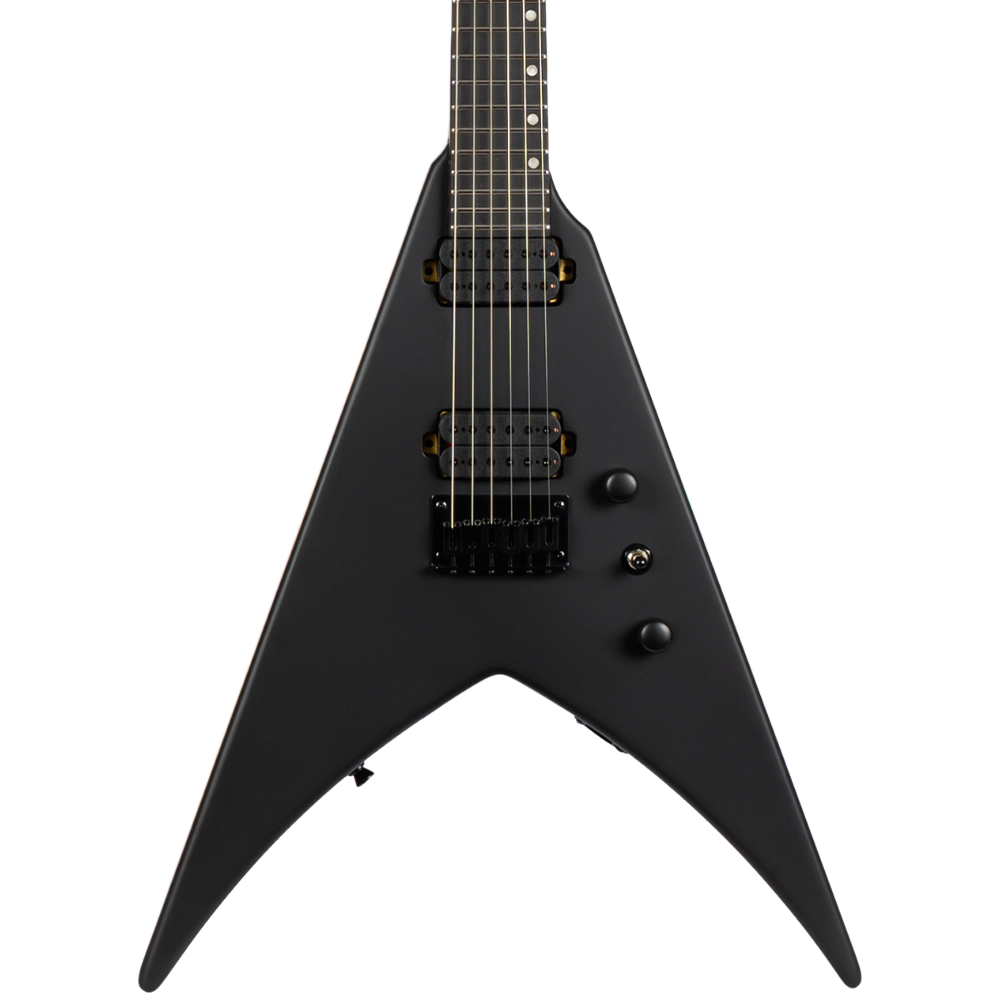 Spira V-400 MBK V-Shaped Electric Guitar, Satin Black