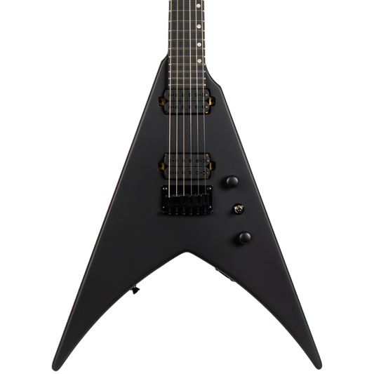 Spira V-400 MBK V-Shaped Electric Guitar, Satin Black