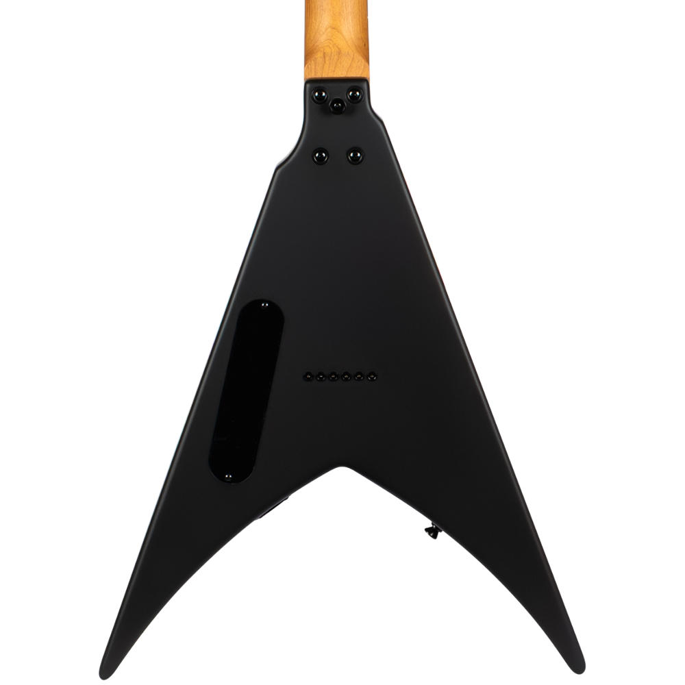 Spira V-400 MBK V-Shaped Electric Guitar, Satin Black