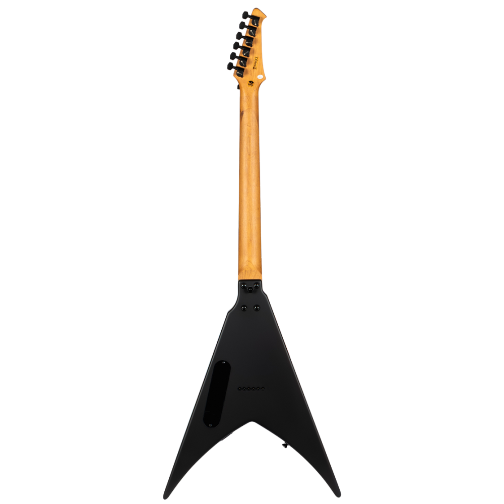 Spira V-400 MBK V-Shaped Electric Guitar, Satin Black