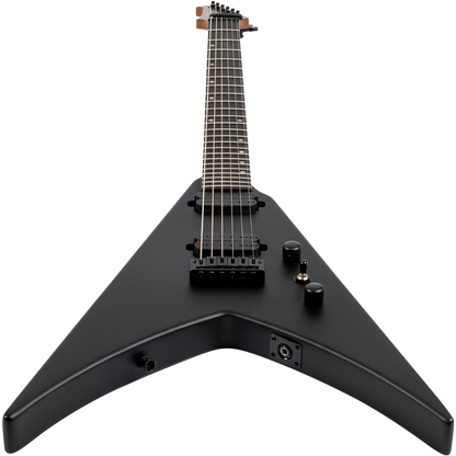 Spira V-400 MBK V-Shaped Electric Guitar, Satin Black