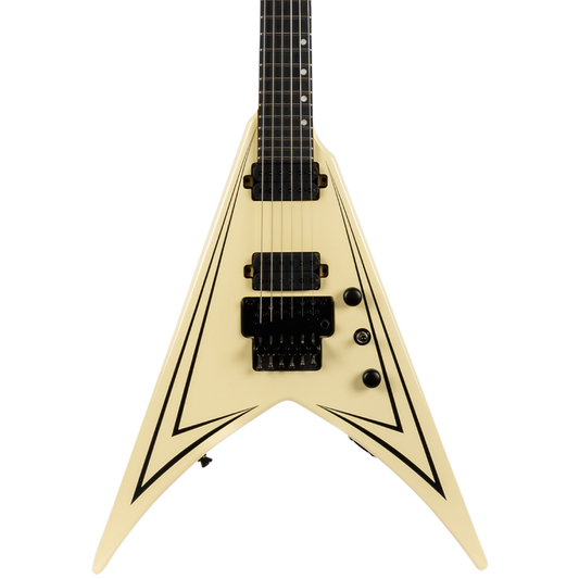 Spira V-420 AWH V-Style Electric Guitar, Antique White