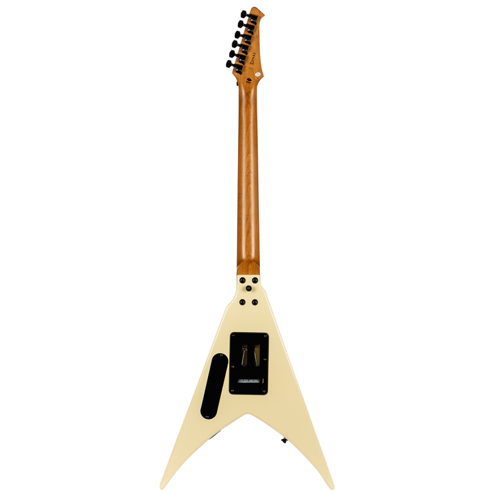 Spira V-420 AWH V-Style Electric Guitar, Antique White
