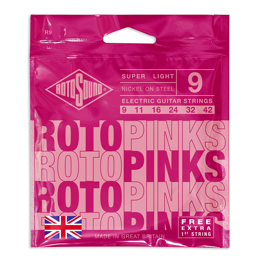 Rotosound R9 Roto Pinks Super Light Electric Strings 9-42