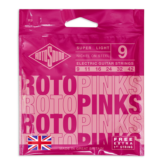 Rotosound R9 Roto Pinks Super Light Electric Strings 9-42