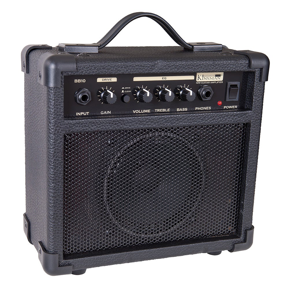Kinsman BB10 10 Watt Electric Guitar Amplifier, Black