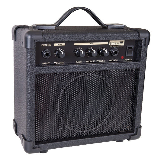 Kinsman BB10BS 10 Watt Bass Guitar Amplifier, Black