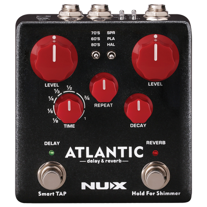 NUX Atlantic Delay & Reverb Effects Pedal