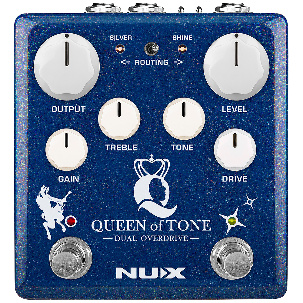 NUX Queen of Tone Dual Stacked Overdrive Effects Pedal