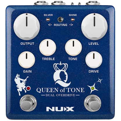 NUX Queen of Tone Dual Stacked Overdrive Effects Pedal