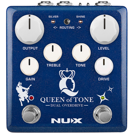 NUX Queen of Tone Dual Stacked Overdrive Effects Pedal