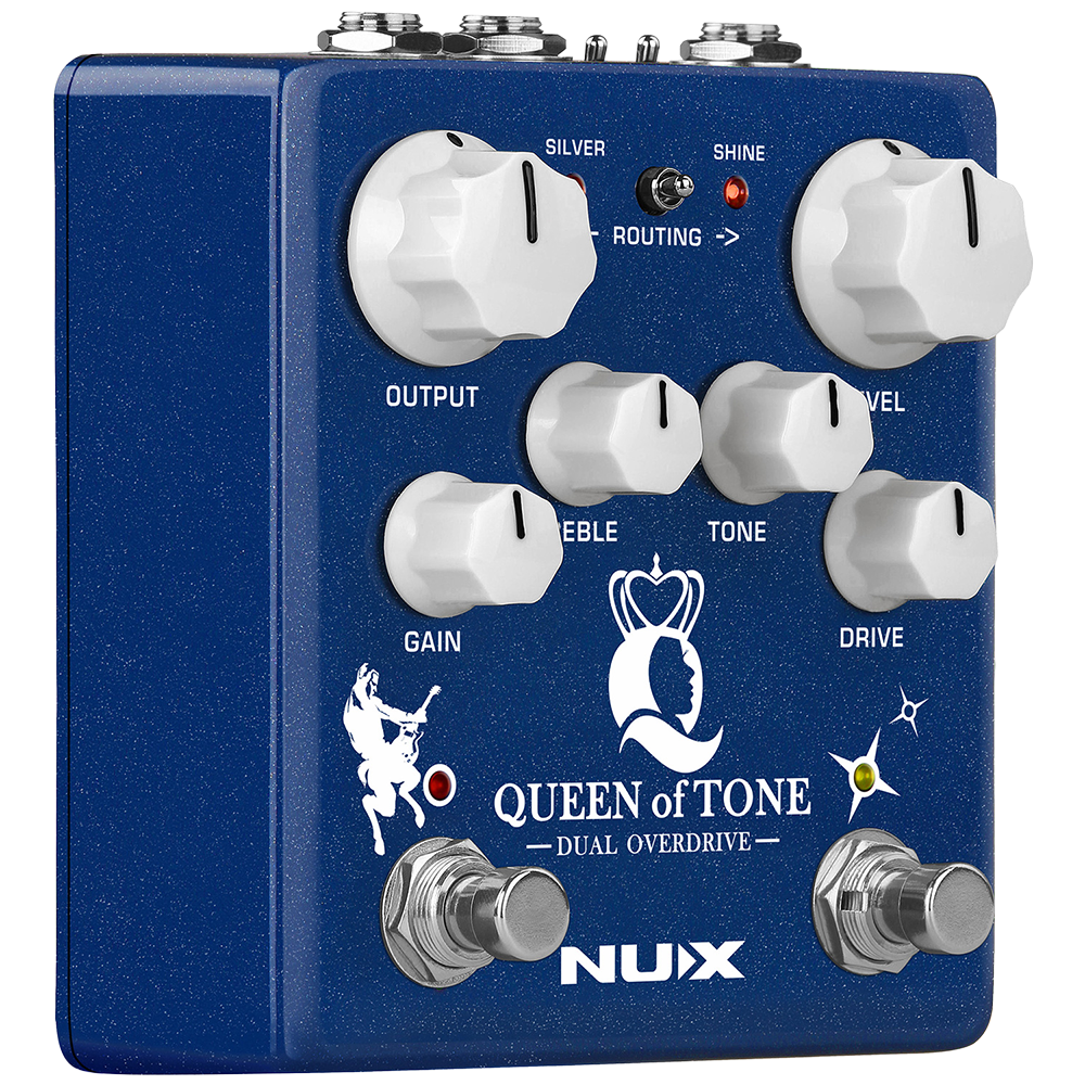 NUX Queen of Tone Dual Stacked Overdrive Effects Pedal