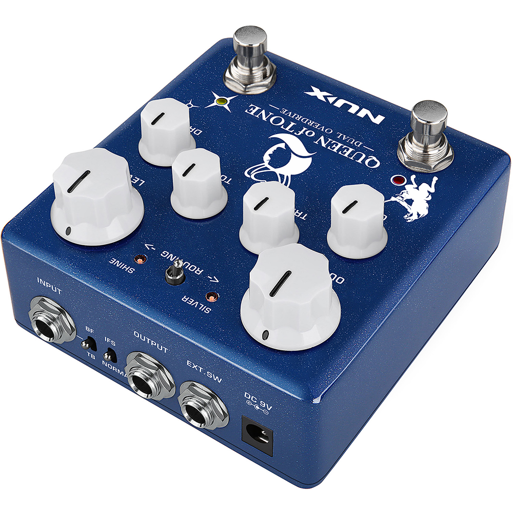 NUX Queen of Tone Dual Stacked Overdrive Effects Pedal