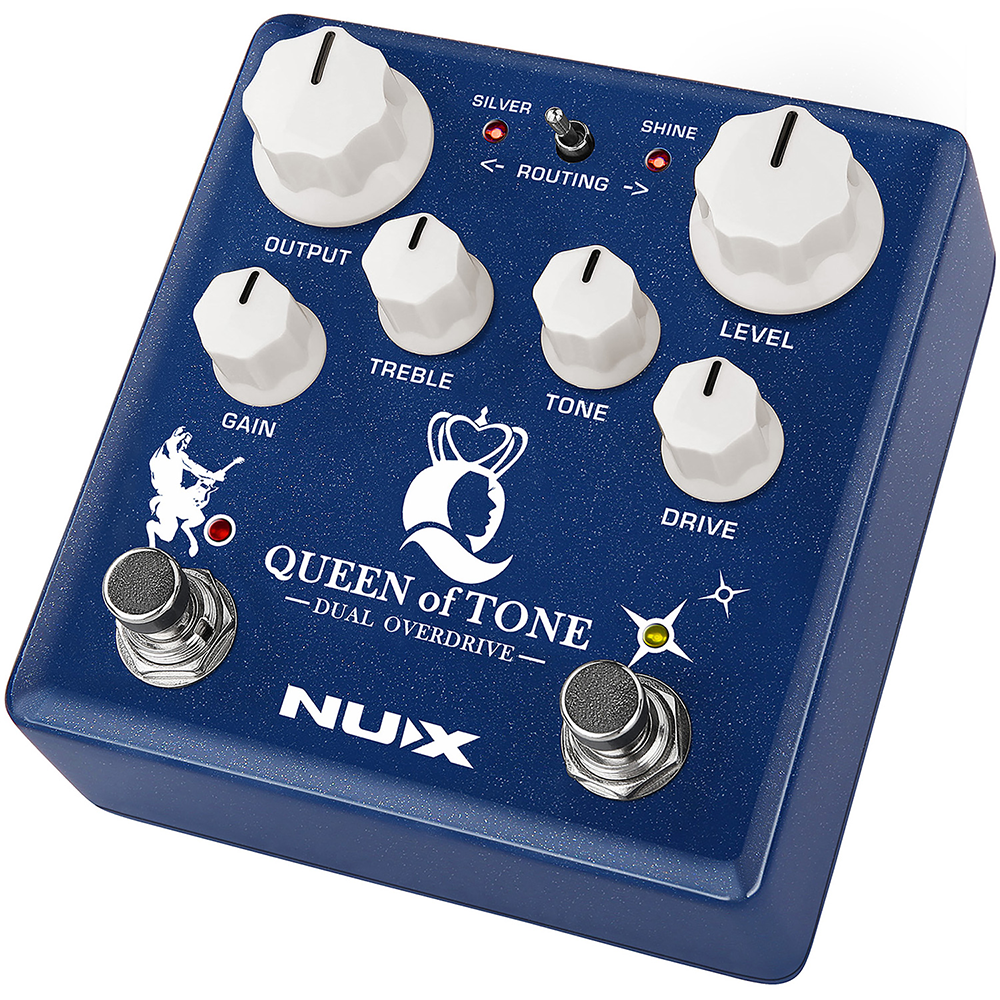 NUX Queen of Tone Dual Stacked Overdrive Effects Pedal