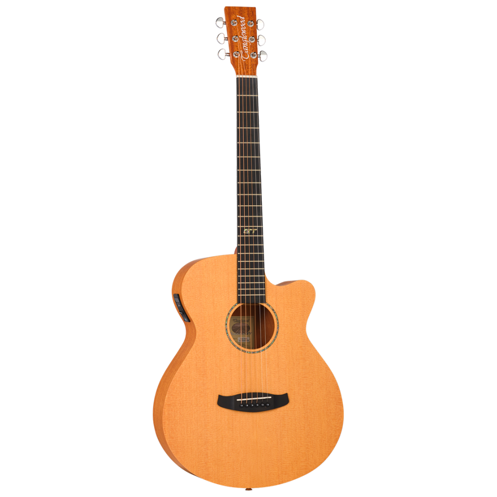 Tanglewood TRGT4CE Roadster GT Super Folk Electro-Acoustic Guitar w/Hard Foam Case, Natural