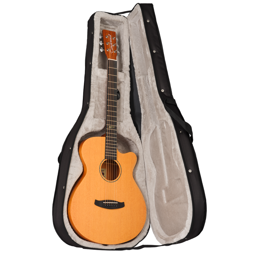 Tanglewood TRGT4CE Roadster GT Super Folk Electro-Acoustic Guitar w/Hard Foam Case, Natural