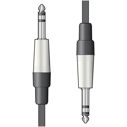 Citronic Classic Audio Leads 6.3mm TRS Jack Plug - 6.3mm TRS Jack Plug