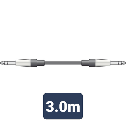 Citronic Classic Audio Leads 6.3mm TRS Jack Plug - 6.3mm TRS Jack Plug