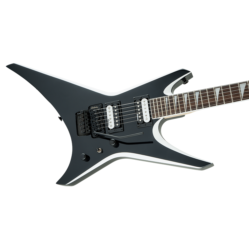 Jackson JS Series Warrior JS32, Amaranth Fingerboard, Black with White Bevels (B-Stock)