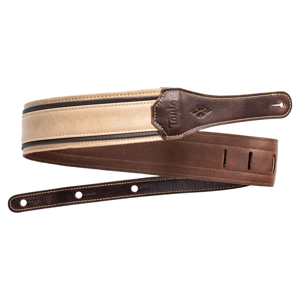Taylor Reflections 2.5" Leather Guitar Strap - Spruce/Ebony