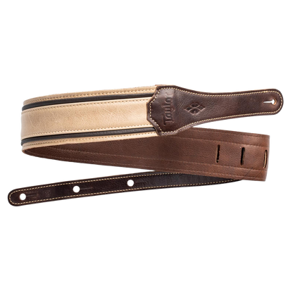 Taylor Reflections 2.5" Leather Guitar Strap - Spruce/Ebony