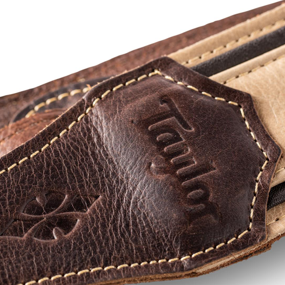 Taylor Reflections 2.5" Leather Guitar Strap - Spruce/Ebony