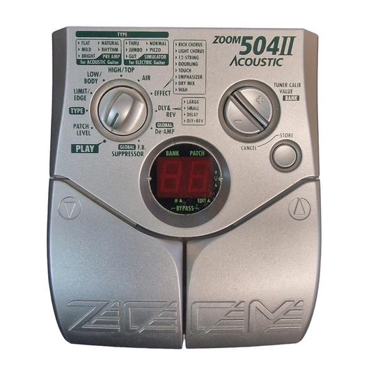 Zoom 504 II Acoustic Effects Pedal (Pre-Owned)