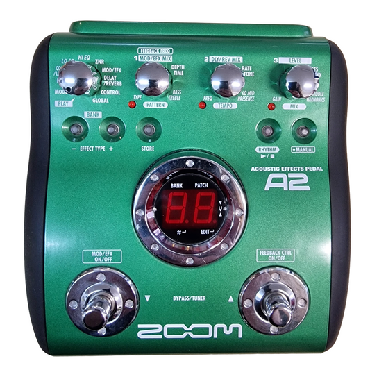 Zoom A2 Acoustic Effects Pedal (Pre-Owned)