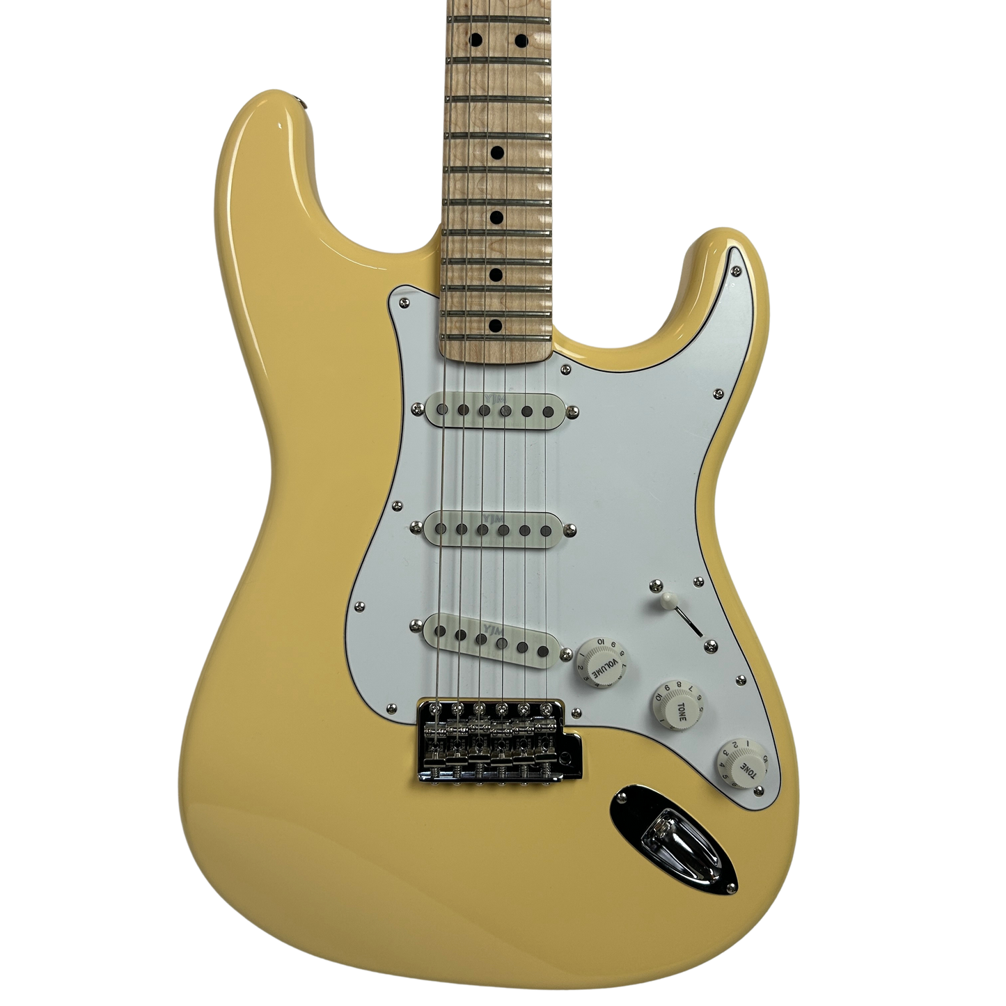 Fender Yngwie Malmsteen Stratocaster, Scalloped Maple Fingerboard, Vintage White (B-Stock)